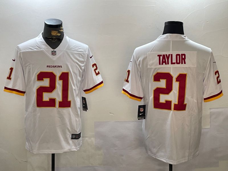 Men Washington Redskins #21 Taylor White 2024 Nike Limited NFL Jersey style 3->youth mlb jersey->Youth Jersey